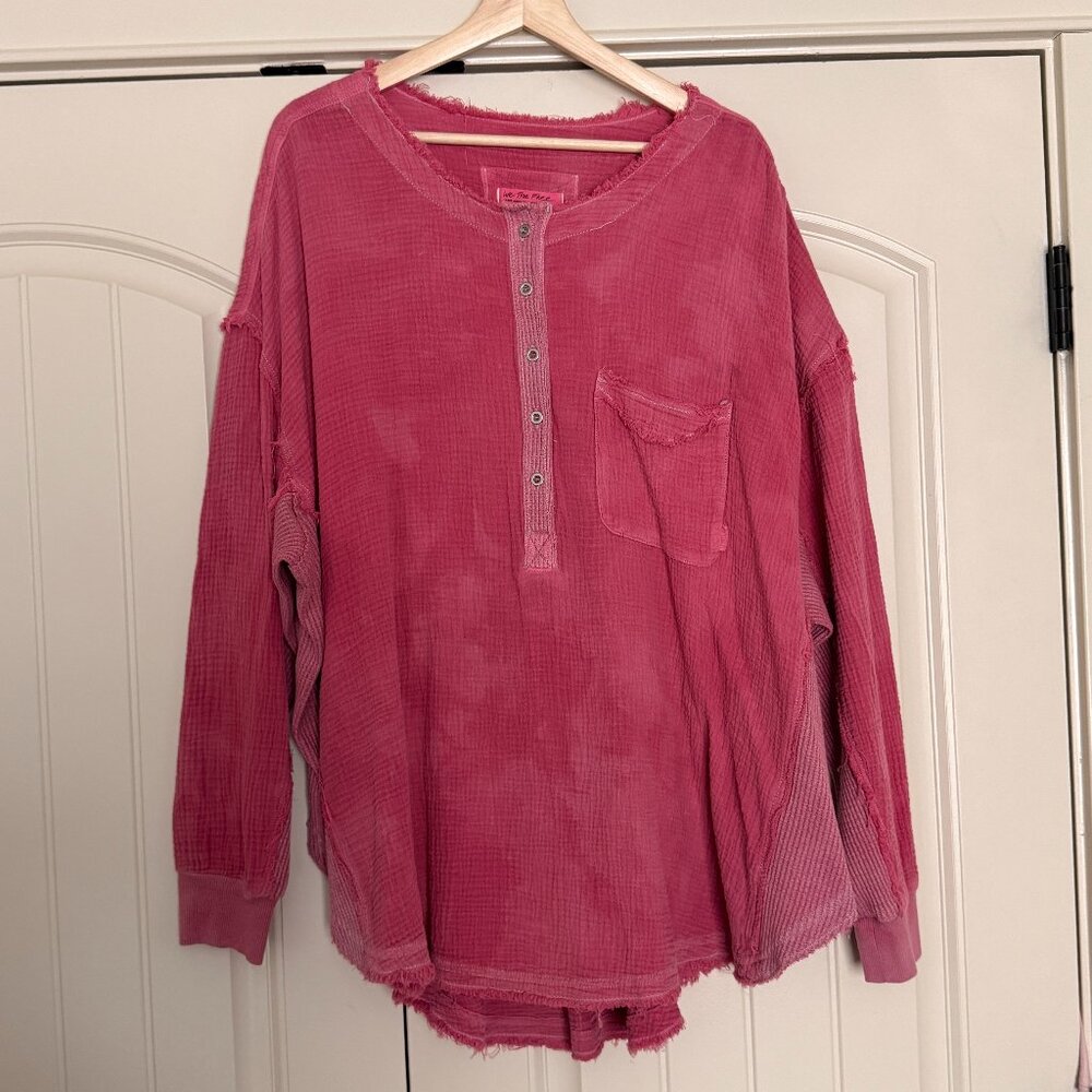 FreePeople Oversized Double-Gauze Top, Size L